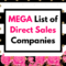 MEGA List Of Direct Sales Companies