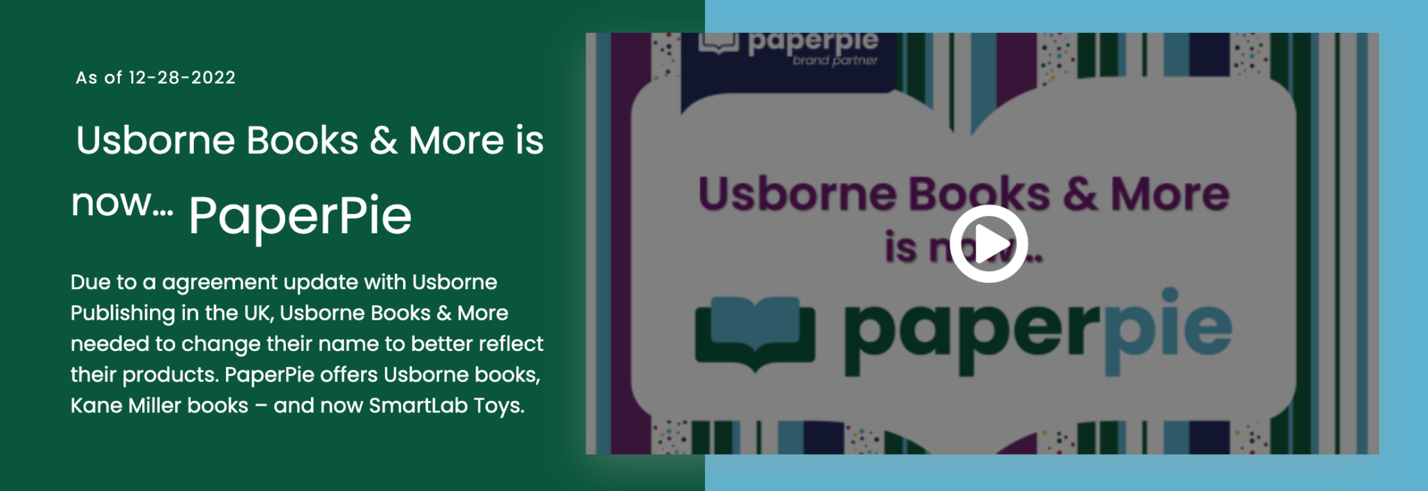 usborne books name change to PaperPie