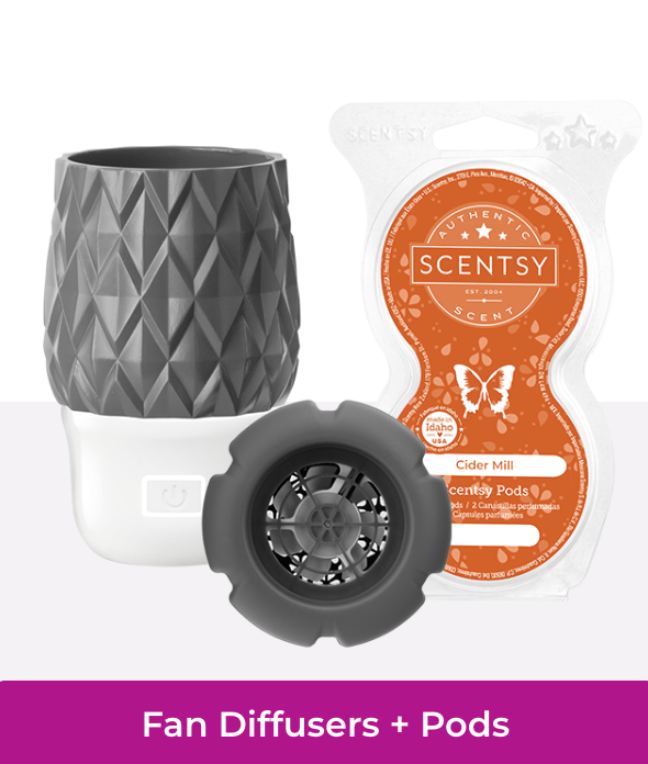 Scentsy fan diffusers and pods products